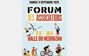 samedi 13 septembre Forum des associations 